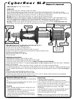 Preview for 1 page of Extralite CyberRear SL 2 Owner'S Manual