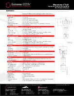 Предварительный просмотр 3 страницы EXTREME CCTV Moondance ExD Specifications