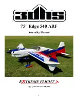 Extreme Flight RC 75" Edge 540 ARF Assembly Manual preview