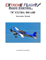 Предварительный просмотр 1 страницы Extreme Flight 78" EXTRA 300 ARF Instruction Manual