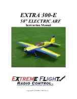 Extreme Flight EXTRA 300-E Instruction Manual предпросмотр