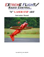 Extreme Flight LASER EXP ARF Instruction Manual предпросмотр