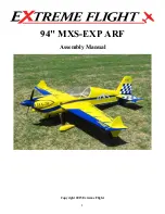 Предварительный просмотр 1 страницы Extreme Flight MXS-EXP Assembly Manual