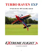 Extreme Flight TURBO RAVEN EXP Assembly Manual предпросмотр