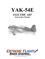 Предварительный просмотр 1 страницы Extreme Flight YAK-54E Instruction Manual