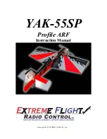 Предварительный просмотр 1 страницы Extreme Flight YAK-55SP Instruction Manual