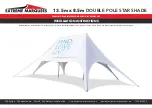 Extreme marquees 13.5m x 8.5m DOUBLE POLE STAR SHADE Installation Instructions Manual предпросмотр