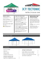 Extreme marquees X7 Tectonic Series Instructions & Care preview