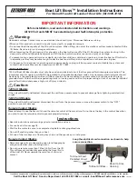 Предварительный просмотр 1 страницы Extreme Max Boat Lift Boss 3005.7216 Installation Instructions