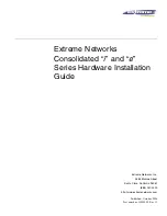 Preview for 1 page of Extreme Networks Alpine 3802 Hardware Installation Manual