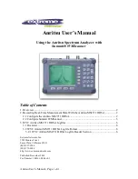 Extreme Networks Anritsu User Manual предпросмотр