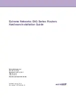 Extreme Networks E4G Series Hardware Installation Manual preview