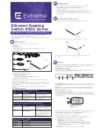 Preview for 1 page of Extreme Networks ERS 4950GTS Quick Installation