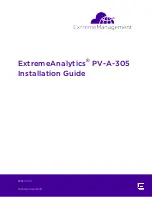 Extreme Networks ExtremeAnalytics PV-A-305 Installation Manuals preview