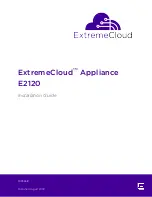 Предварительный просмотр 1 страницы Extreme Networks ExtremeCloud Appliance E2120 Installation Manual