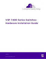 Extreme Networks ExtremeSwitching VSP 7400 Series Hardware Installation Manual preview