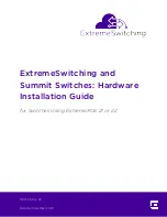 Preview for 1 page of Extreme Networks ExtremeSwitching X440-G2 Series Hardware Installation Manual