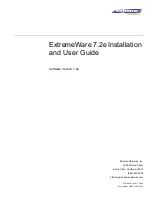 Extreme Networks ExtremeWare 7.2e Installation And User Manual предпросмотр