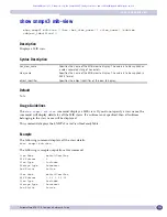 Предварительный просмотр 225 страницы Extreme Networks ExtremeWare XOS 11.5 Command Reference Manual