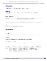Предварительный просмотр 779 страницы Extreme Networks ExtremeWare XOS 11.5 Command Reference Manual