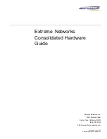 Extreme Networks Hubs & Switches Hardware Manual preview