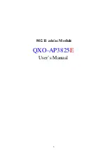 Preview for 1 page of Extreme Networks QXO-AP3825E User Manual