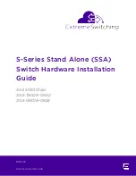 Extreme Networks SSA S180 Class Hardware Installation Manual preview