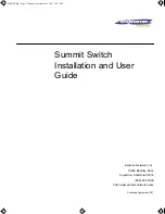 Extreme Networks Summit Summit2 Installation And User Manual предпросмотр