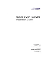 Extreme Networks Summit Summit24 Hardware Installation Manual preview