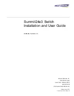 Extreme Networks Summit Summit24 Installation And User Manual preview