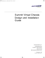 Extreme Networks Summit Virtual Installation Manual preview