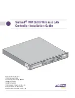 Предварительный просмотр 1 страницы Extreme Networks Summit WM3600 Installation Manual