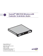 Extreme Networks Summit WM3700 Installation Manual предпросмотр