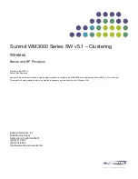 Предварительный просмотр 1 страницы Extreme Networks Summit WM3700 Supplementary Manual