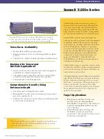 Extreme Networks Summit X250e-24p Datasheet preview