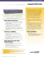 Extreme Networks Summit X350-24t Datasheet preview