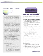 Extreme Networks Summit X48 Datasheet preview