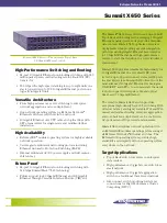 Preview for 1 page of Extreme Networks Summit X650-24t Product Brief