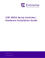 Extreme Networks VSP 4900 Series Hardware Installation Manual preview