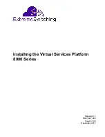 EXTREME SWITCHING Virtual Services Platform 8000 Series Installing Manual preview