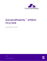 EXTREMEMOBILITY AP505i Installation Manual предпросмотр