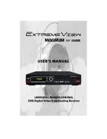 Preview for 1 page of ExtremeView Magnum XV 3300 User Manual