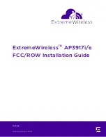 ExtremeWireless AP3917i/e Installation Manual предпросмотр