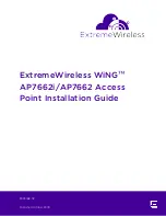 ExtremeWireless WiNG AP7662 Installation Manual предпросмотр