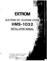 Extrom HMS-1032 Installation Manual preview