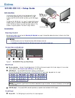 Preview for 1 page of Extron electronics 12G HD-SDI 101 Setup Manual