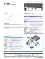 Предварительный просмотр 1 страницы Extron electronics 246-03 Specification Sheet