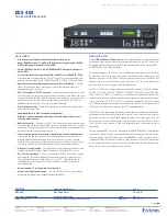 Предварительный просмотр 1 страницы Extron electronics 26-238-07 Specification Sheet