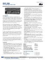 Extron electronics 60-442-01 Specifications preview