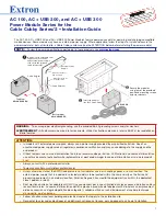 Preview for 1 page of Extron electronics AC 100 Installation Manual